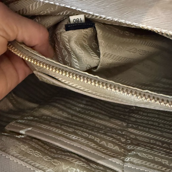 AUTHENTIC Prada Beige Leather Tote Bag ( with proof) - Picture 12 of 12